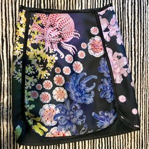 Cynthia Rowley wild sea & floral print mini skirt